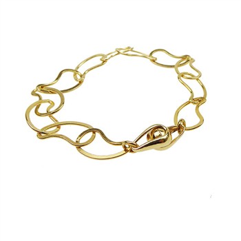 Armbånd & halskæde - Forgyldt m.Magnetlås 21cm, fra San - Links of Joy