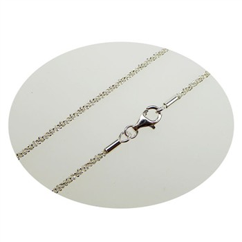 Armbånd & halskæde - Blank/925 DiamondCut 1,8mm i diameter 21cm, fra San - Links of Joy