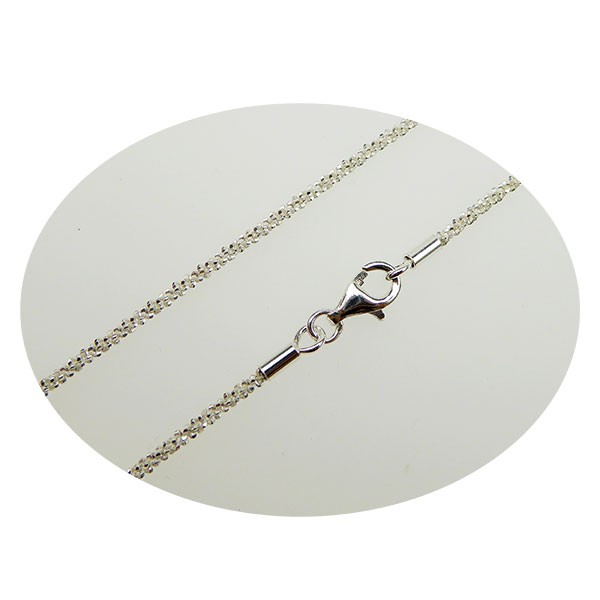 Armbånd & halskæde - Blank/925 DiamondCut 1,8mm i diameter 20cm, fra San - Links of Joy