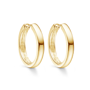 Sølvforgyldt creoler, fra Støvring Design