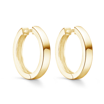 Sølvforgyldt creoler, fra Støvring Design