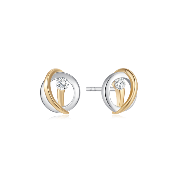 Sølvforgyldt ørestikker, fra Støvring Design