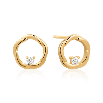 Sølvforgyldt ørestikker, fra Støvring Design