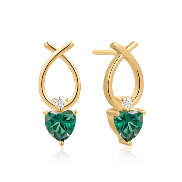 Sølvforgyldt ørestikker, fra Støvring Design