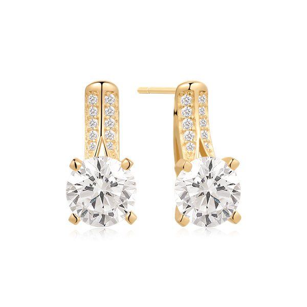 Sølvforgyldt ørestikker, fra Støvring Design