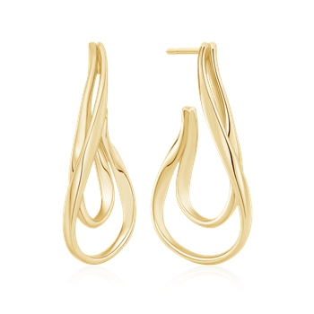 Sølvforgyldt ørestikker, fra Støvring Design