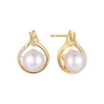 Sølvforgyldt ørestikker, fra Støvring Design