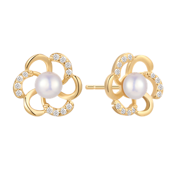 Sølvforgyldt ørestikker, fra Støvring Design