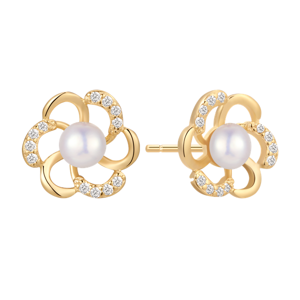 Sølvforgyldt ørestikker, fra Støvring Design