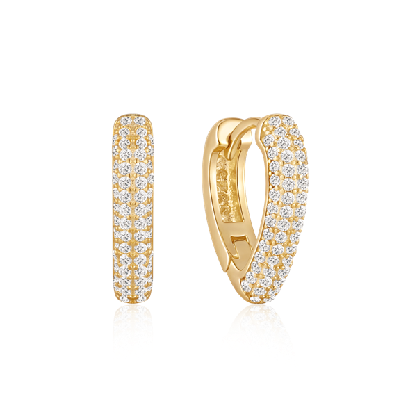 Sølvforgyldt creoler, fra Støvring Design