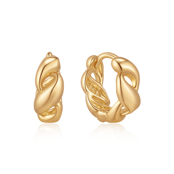 Sølvforgyldt creoler, fra Støvring Design