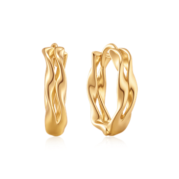 Sølvforgyldt creoler, fra Støvring Design