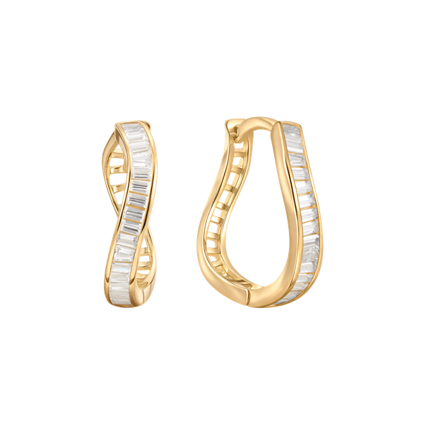 Sølvforgyldt creoler, fra Støvring Design