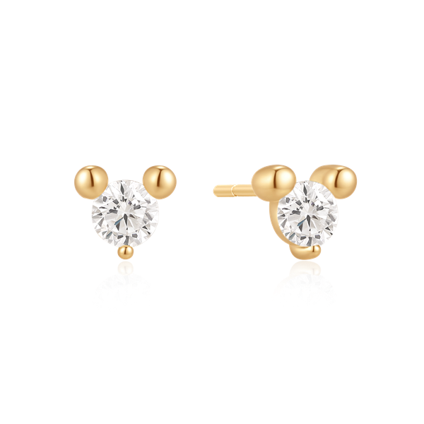 Sølvforgyldt ørestikker, fra Støvring Design