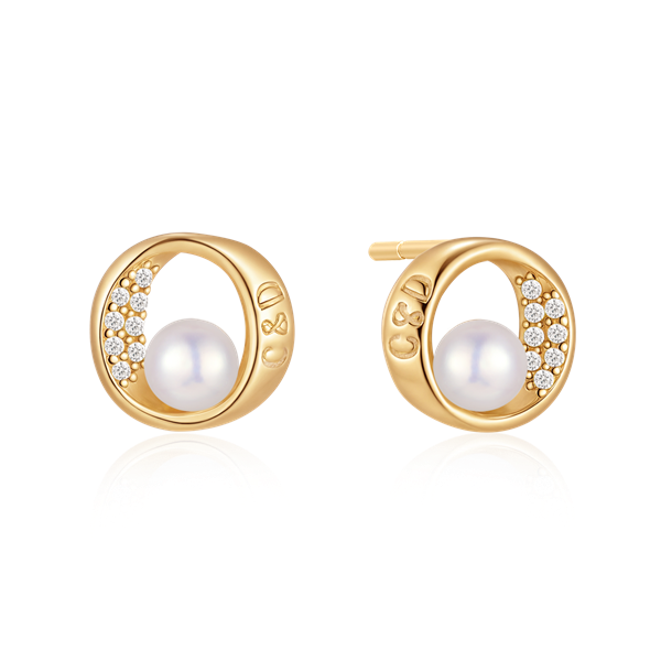 Sølvforgyldt ørestikker, fra Støvring Design