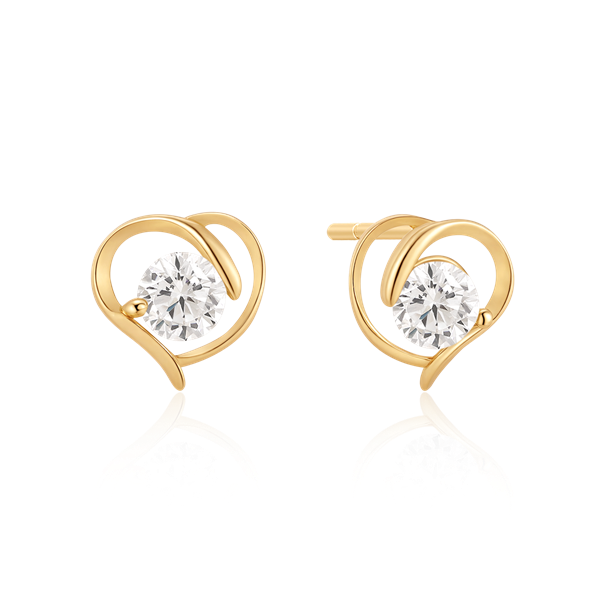 Sølvforgyldt ørestikker, fra Støvring Design