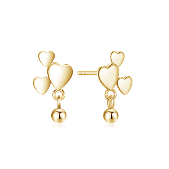 Sølvforgyldt ørestikker, fra Støvring Design