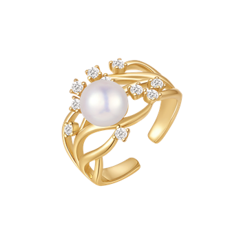 Sølvforgyldt ring, fra Støvring Design