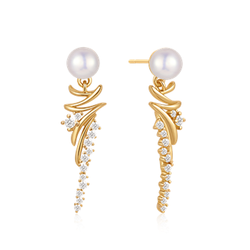 Sølvforgyldt ørehænger, fra Støvring Design