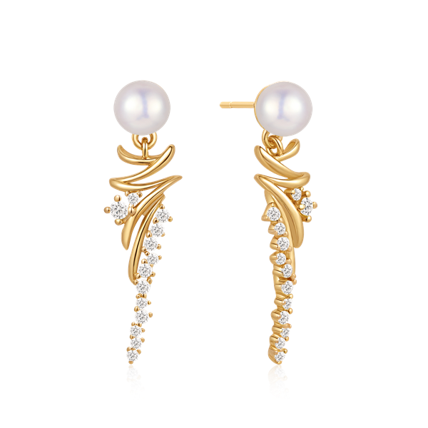 Sølvforgyldt ørehænger, fra Støvring Design