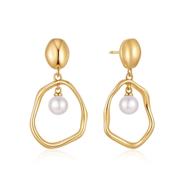 Sølvforgyldt ørehænger, fra Støvring Design