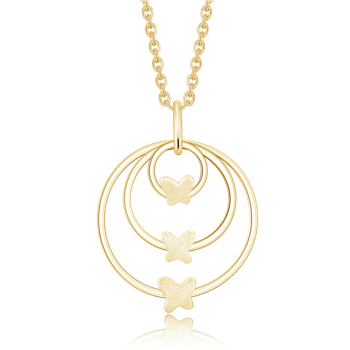 Sølvforgyldt collier, fra Støvring Design
