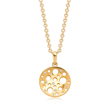 Sølvforgyldt halskæde, fra Støvring Design