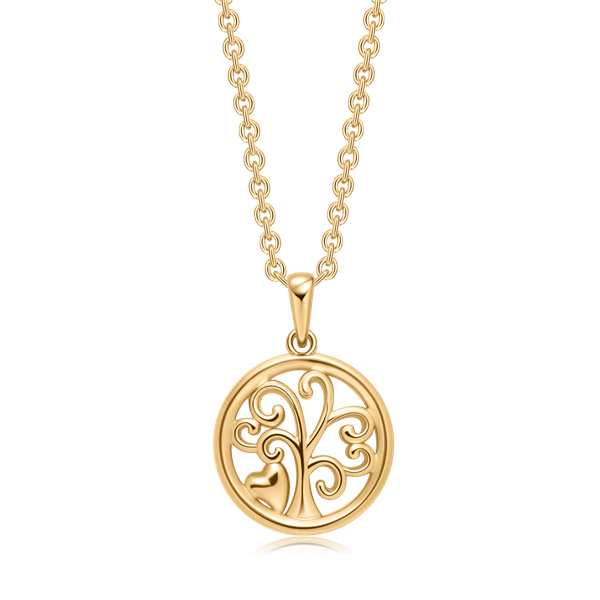 Sølvforgyldt halskæde, fra Støvring Design