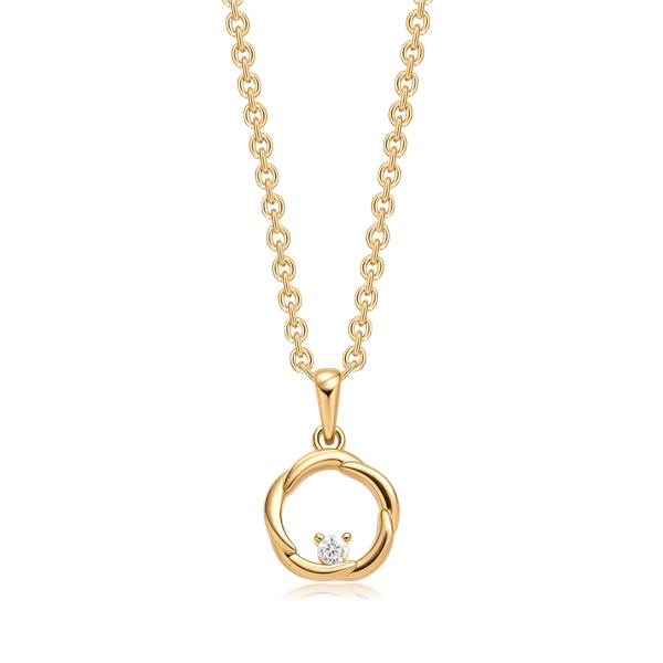 Sølvforgyldt halskæde, fra Støvring Design