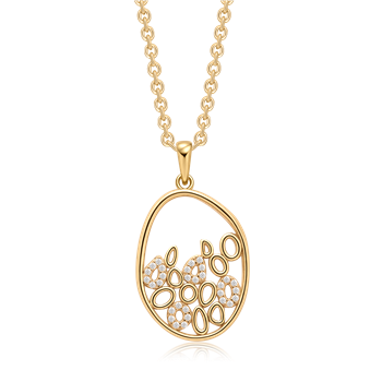 Sølvforgyldt halskæde, fra Støvring Design