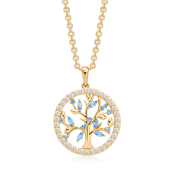 Sølvforgyldt halskæde, fra Støvring Design