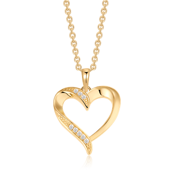 Sølvforgyldt halskæde, fra Støvring Design