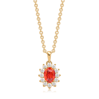 Sølvforgyldt halskæde, fra Støvring Design