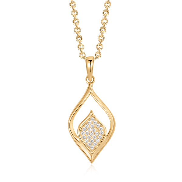 Sølvforgyldt halskæde, fra Støvring Design