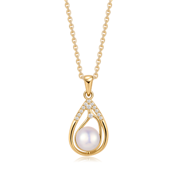 Sølvforgyldt halskæde, fra Støvring Design