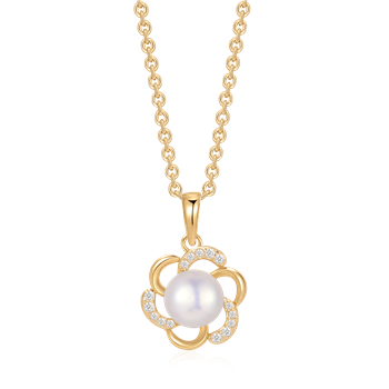 Sølvforgyldt halskæde, fra Støvring Design