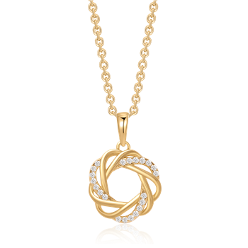 Sølvforgyldt halskæde, fra Støvring Design