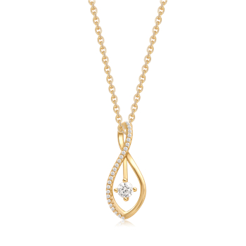 Sølvforgyldt halskæde, fra Støvring Design