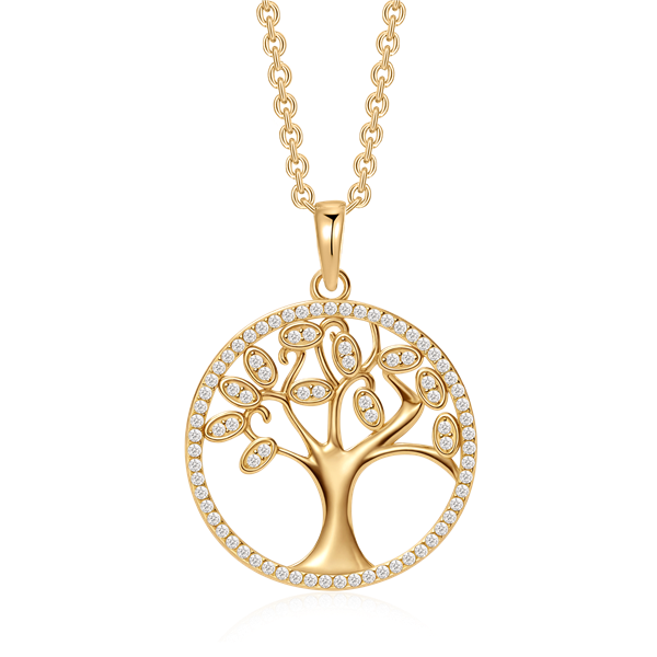 Sølvforgyldt halskæde, fra Støvring Design