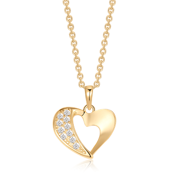 Sølvforgyldt halskæde, fra Støvring Design