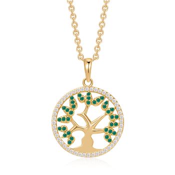 Sølvforgyldt halskæde, fra Støvring Design