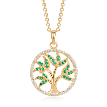 Sølvforgyldt halskæde, fra Støvring Design