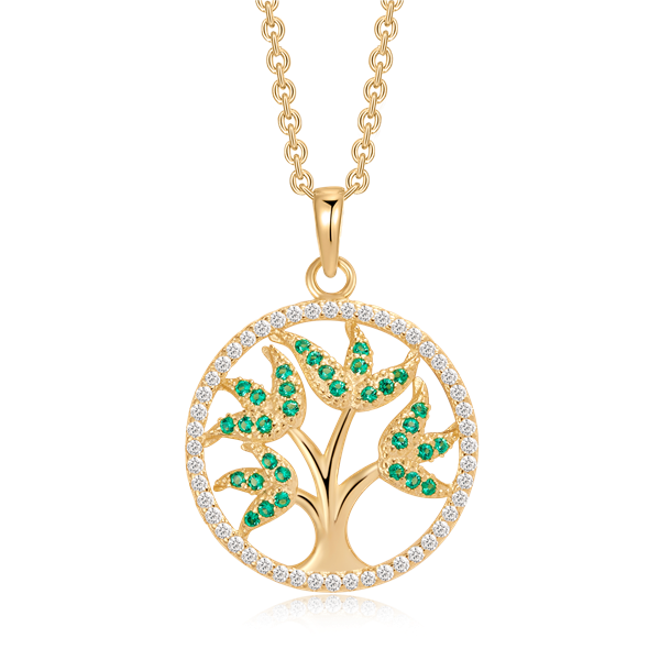 Sølvforgyldt halskæde, fra Støvring Design