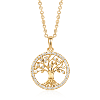 Sølvforgyldt halskæde, fra Støvring Design