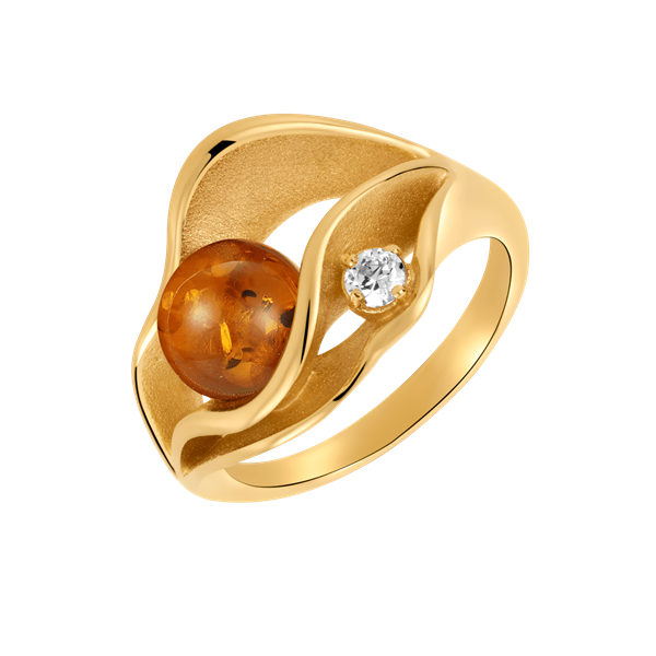 Sølvforgyldt ring, fra Støvring Design