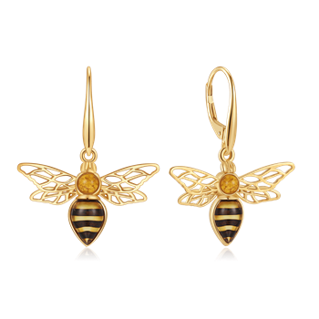 Sølvforgyldt ørehænger, fra Støvring Design