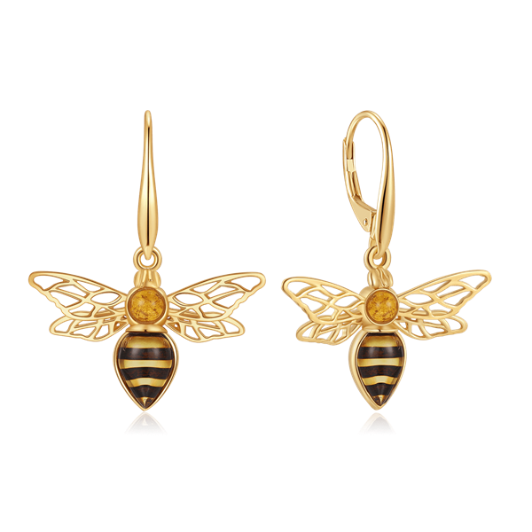 Sølvforgyldt ørehænger, fra Støvring Design