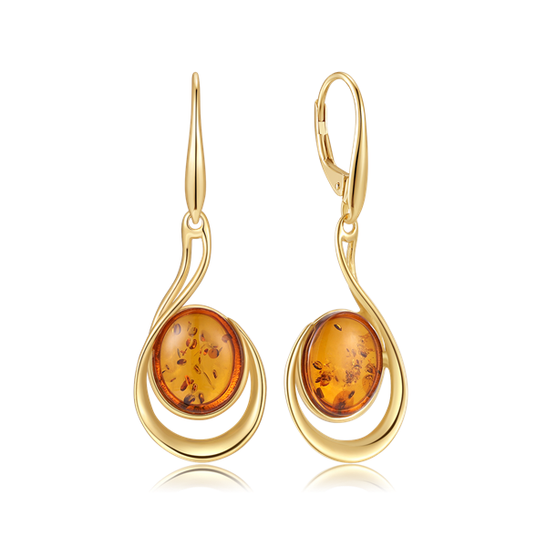 Sølvforgyldt ørehænger, fra Støvring Design