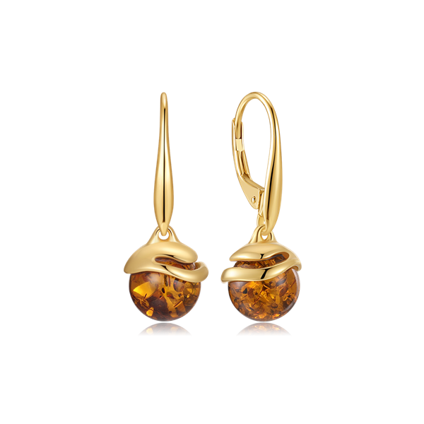 Sølvforgyldt ørehænger, fra Støvring Design