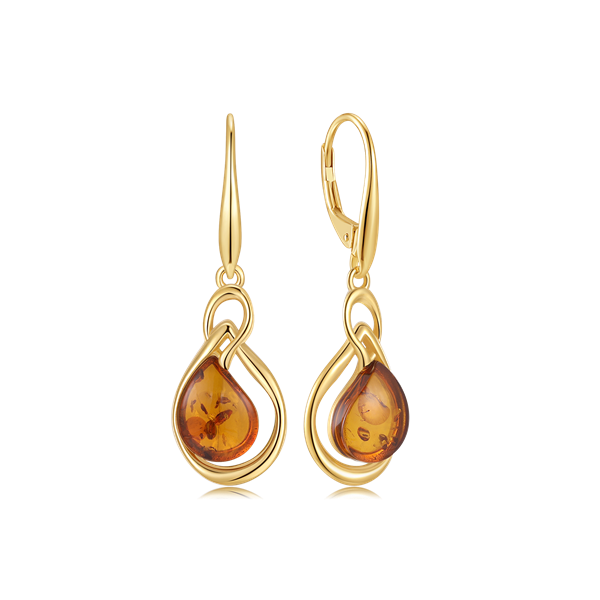 Sølvforgyldt ørehænger, fra Støvring Design